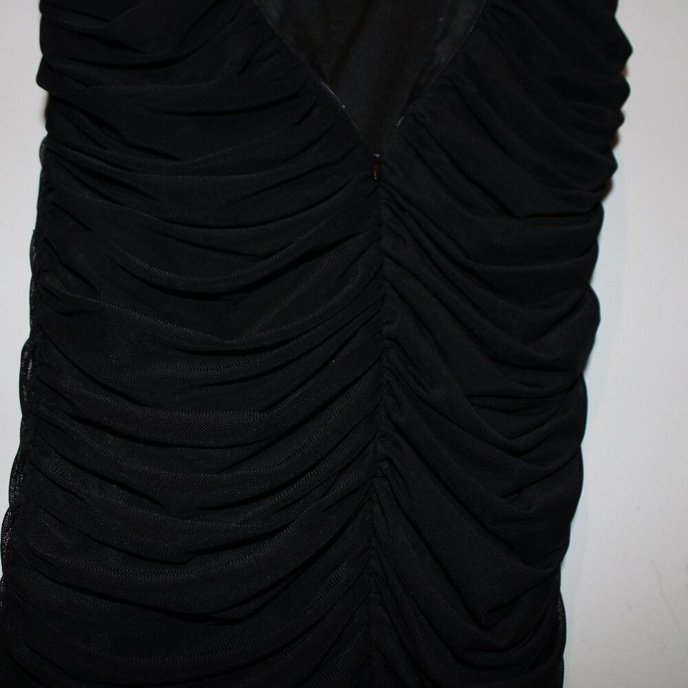 Black Ruffle Mini Dress - Picture 7 of 7